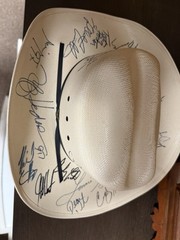 Cowboy Hat Signed by 1997 PBR Jerome Davis challenge participants &Tuff Hedeman