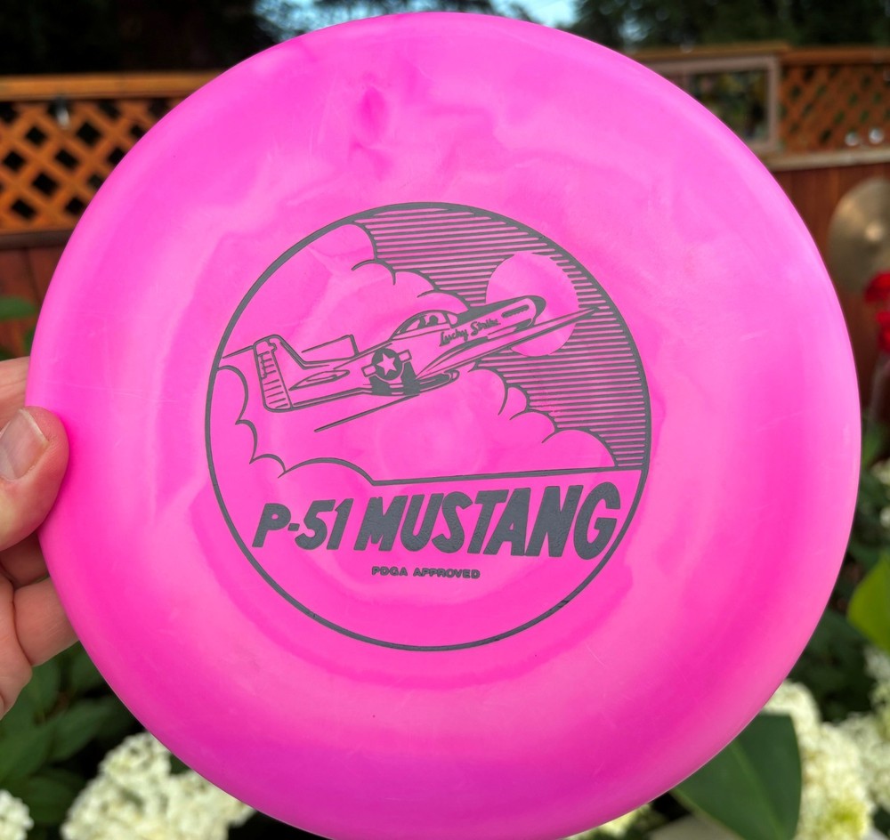 1988 P-51 Mustang Lightning Vintage Disc Golf Warplane Airplane Warbird #2218