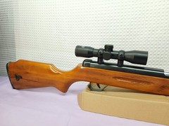 COMPETITION MODEL 62 SHANGHAI SINGLE STROKE .177 PELLET BB AIR RIFLE W/ SCOPE