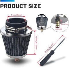 38mm 39mm 40mm Air Filter with Nipple For Apollo X RFZ SSR Lifan