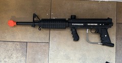 Two Paintball Guns: Tippmann 98 Custom, Cybrid , 2 Masks, Air Tanks, Hopper