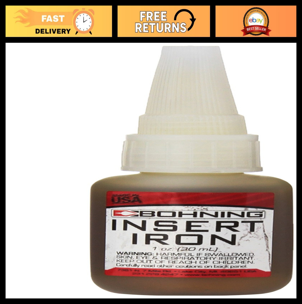Insert Iron Adhesive 1 fl oz – Strong Archery Insert Glue for Fletching & Repair