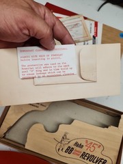 EARLY Hahn Model 45 Single-Action BB Revolver CO2 Air Pistol in Original Box 87