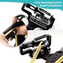 Hunting Fishing Slingshot Heavy Duty High Velocity Catapult Laser Shoot Set