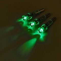 4PCS Lighted Nocks Universal Fit for Crossbow Bolts with Green/Clear