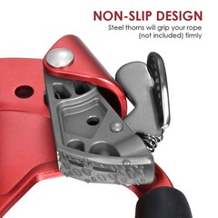 Hand Ascender Aluminum Magnesium Alloy Rock Climbing Handheld Ascender for Aloft
