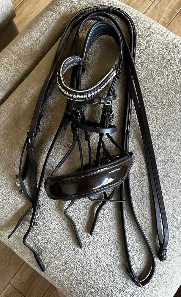 Brown Bridle2Fit dressage Double bridle full Size