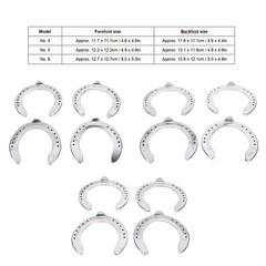 4pcs Horseshoes Aluminum Alloy Light Weight Horse Ridin MG