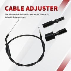 41.3″ Throttle & Idle Cable Kit for 2000-2006 Touring 12″ Handlebar, 2007-201…