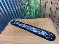 Weaver Smart Cinch Black Felt Zebra Print Western Horse Cinch Girth ~32″