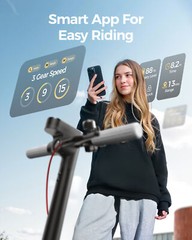 NEW ELECTRIC SCOOTER ADULT WITH DOUBLE SHOCK ABSORPTION & APP FOLDING E-SCOOTER