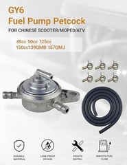 GY6 Fuel Pump Petcock for Chinese Scooter 49cc 50cc 150cc 125cc 139QMB 157QMJ