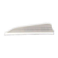 100 Pack AAE Pro Max 3D Archery Vanes: 1.7″ White: USA Seller