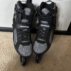Powerslide Phuzion Radon Black White 80 Men Inline Skates Size 10 M Size 11 W US