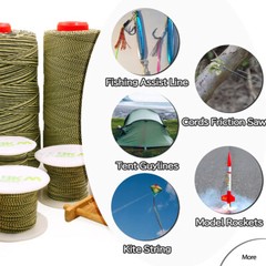 Strong Kevlar Cord 80~400lb Braided Fishing Assist Line Camping Made with Kevlar