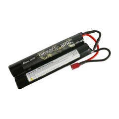 Gens Ace 1600mAh 9.6V 8S Airsoft Gun Nunchuck-Style NIMH Battery with T plug