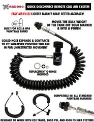 Maddog 4+1 Vertical Paintball Harness w/ Paintball Pods & Remote Coil Combo