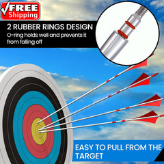 12Pcs Archery Field Points, 100/125/150/300 Grain Field Points, Screw-In Archery