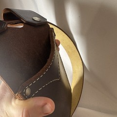 Cabela’s Leather Left-Hand Hip Archery Quiver Belt Quiver Brown Adjustable 97-42