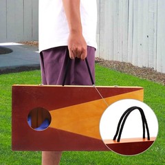2’x1′ Portable Solid Wood Cornhole Set, Beanbag Toss Game Set for Indoor/Outdoor