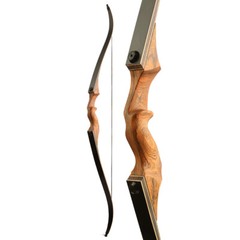 60″ Takedown Recurve Bow 20-60lbs Archery Wooden Riser Limbs Bow Hunting Target