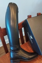 DeNiro Stock Raffaello Dressage Boot; Black; med tall; Premium Line; US 8