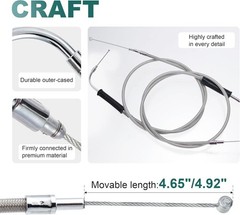 45.26″ Throttle Idle Cable Set for Harley 2000-2006 Touring Road Street Electra