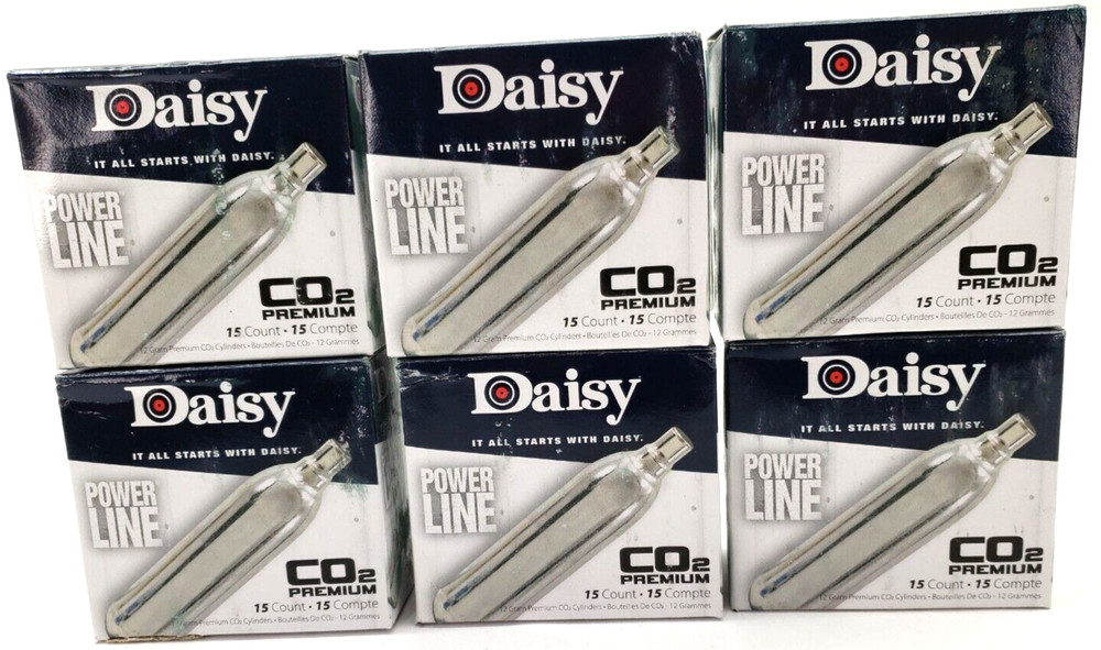 90 COUNT Daisy Outdoor Products 7015 Powerline12 Grams CO2 Cartridges 997015-611