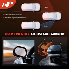 Passenger Side Manual Door Mirror – Compatible with Smart Right Passenger Side