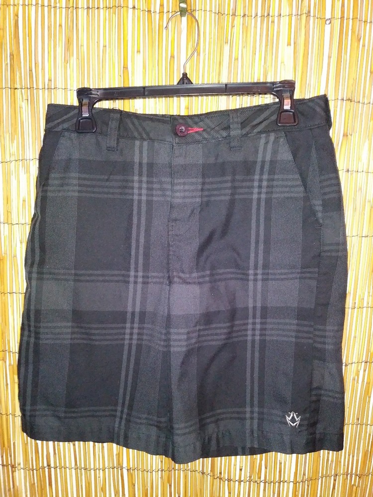 Rusty Plaid Shorts- Size 18 / 29 waist closer to 30W -Surfer Brand~