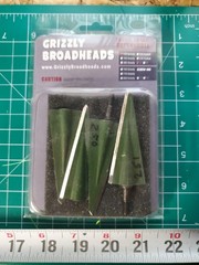 Grizzly Broadheads 125 Grain Left Single Bevel