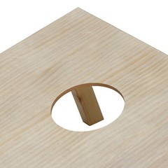 UNFINISHED Wooden Cornhole Bean Bag Toss Game Set Lawn Backyard Playset 4 x 2FT
