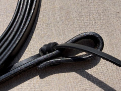 WEAVER Western Horse Browband Headstall w/ Split Reins BLACK LEATHER BRIDLE SET