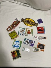 Mixed Brand Logo Sticker Lot 13pcs Vans Neff Champion Teddy Fresh Teamsters DC