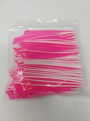 100 Pack Gateway Feathers 4″ Right Wing: Shield Fluorescent Flo Pink 400RSSFP