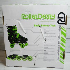 Roller Derby 2 in 1 INLINE + QUAD Combo Boys Skates Adjustable Sizes 12-2 NEW