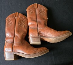 Dingo Men’s Western Boots Brown Leather US Size 8.5 Style 5132 MPN 49565