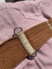 Western Straight Mohair String Cinch Chestnut 31.5” 17 Strands Non Irritating