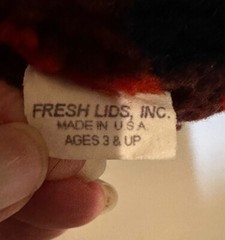 FRESH LIDS INC RED BLACK BUFFALO PLAID SHERPA BEANBAG 7” GAME TOSS CORN HOLE TOY
