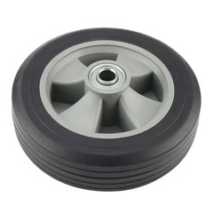 2 PCS 8 x 2.1 Inch Hand Truck Wheels, Flat Solid Rubber Replacement Tires for…