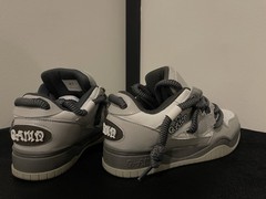 Q-AND Gray Low Top Skateboarding Sneakers Shoes US men’s 8 size (D, M)