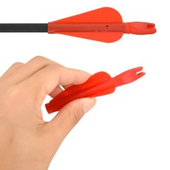 OD8mm Arrows Nocks Fletches Conjoined Archery Vanes Plastic Arrow Shaft Target