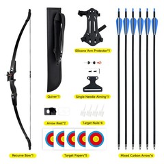 30lbs Recurve Bow and Arrow,Archery Bows Set for Adults,Right Hands Bow,Suita…