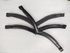 Set 7 x 1 Empty Channel Horse Leather Browband All Sizes & Shapes (6, 8, 10 MM)