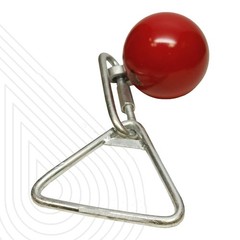 Amber Throwing Weight Hammers Solid Iron Lathe-Turned Ball with Ball Bearing