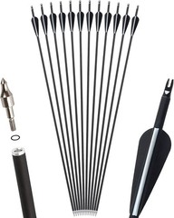 60» Traditional Wooden Recurve Bow & 12pcs Arrows for Target Hunting 40/50lbs
