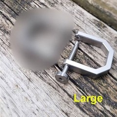 Titanium Alloy D Shape Keychain Buckle Portable Backpack Connector Pendant EDC