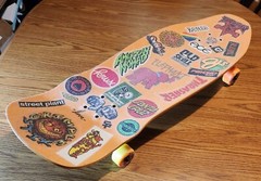 Dogtown Jay Adams «Rat Face» Skateboard w/Clear Grip Over Stickers, Snot Wheels