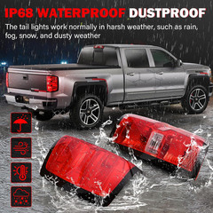 Tail Light Assembly Compatible with 204 205 206-209 Chevy Silverado 500 2500HD 3