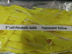 12 Ozark 3″ Left Wing Parabolic Feathers Dozen Fletchings, Vanes Solid Colors